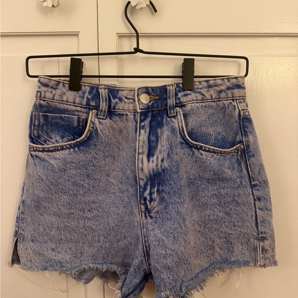 Zara Blue Jean Shorts Vintage Style